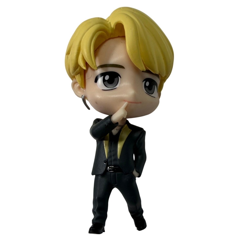 BTS TinyTAN Jimin Dynamite Figure Black Gold Suit K-Pop Collectible 3 Inch